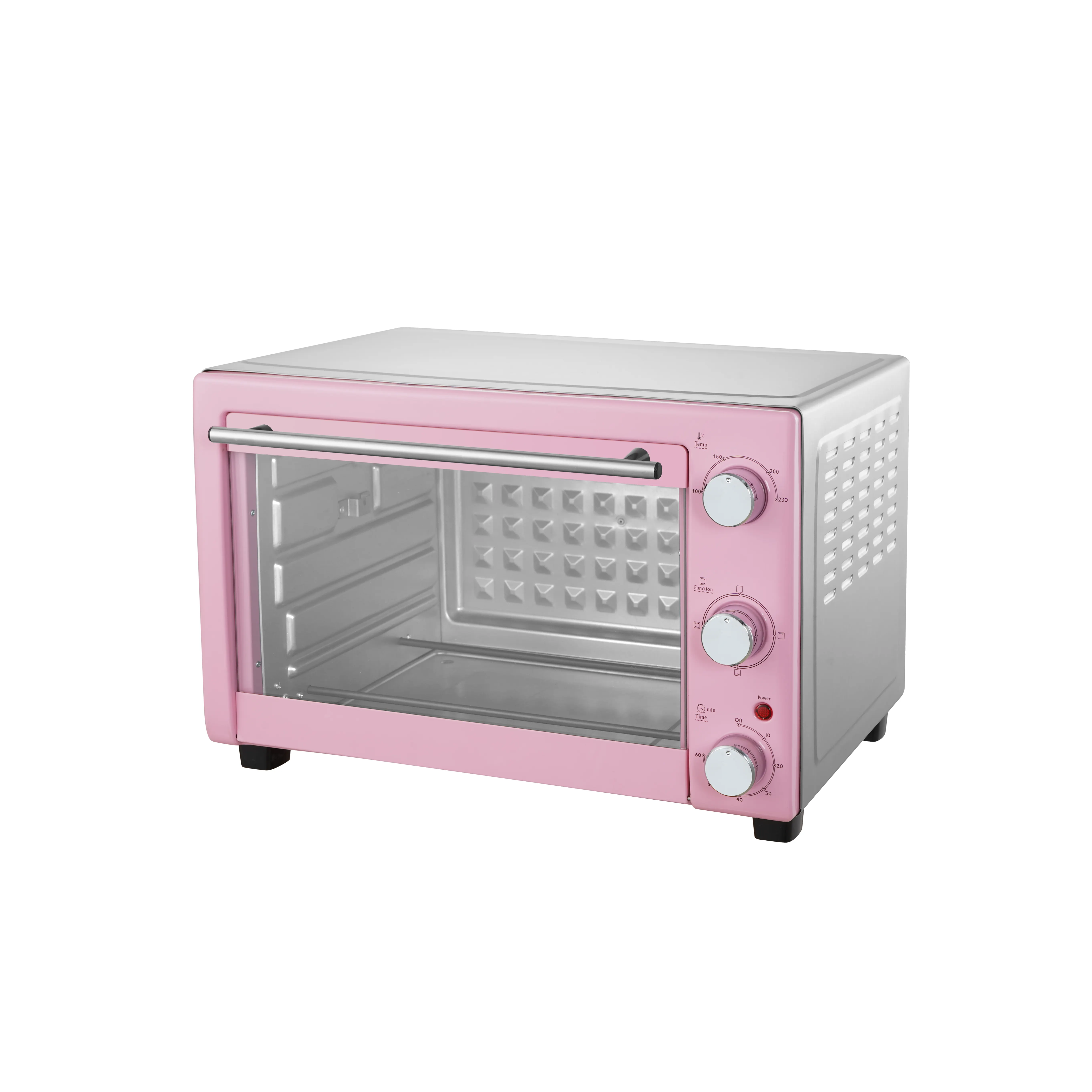 Rosa di colore uso domestico di cottura forno elettrico forno per il pane con girarrosto vento caldo 30 litri