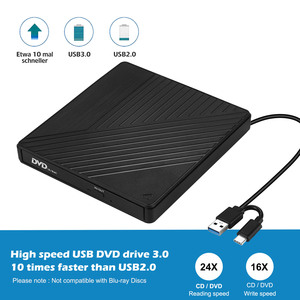 EDD17 7 IN 1tf卡外部光盘 +/-RW驱动器，带sd卡读卡器和USB端口USB 3.0 Type-C DVD光盘 - Product Image 3