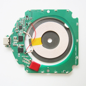 OEM Micro USB Type C 5W/10W/15W 12V แท่นชาร์จไร้สายเครื่องส่งสัญญาณ PCBA Qi PCB - Product Image 3