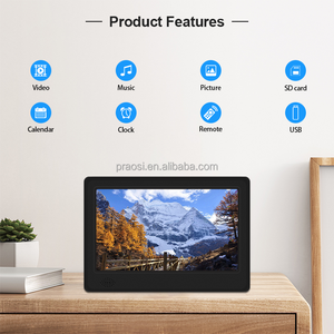 Pros 7&quot; LED Digital Picture Frame FHD Digital <strong>Photo</strong> Frame Slideshow USB SD Card Music 1080P Video Albums Calendar Remote Control - Product Image 3