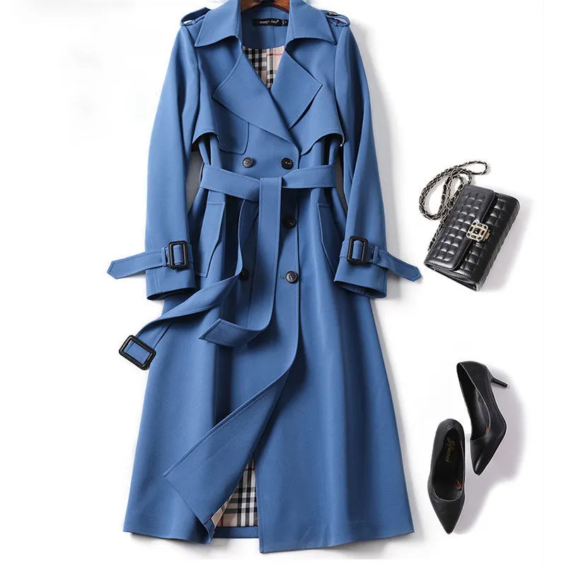 Jtfur jaqueta fashion estilo colagem feminina primavera outono casaco fino trench