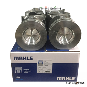 SK200-8 250-8 J05E/J08Eショベルエンジン用ピンとキー付きの純正ピストンMAHLEWTP157/S130B-E0390ライナーキットリングピストン - Product Image 1
