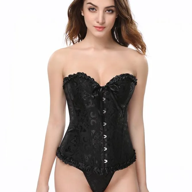 Nuove Donne di Stile Sexy Matura Decorare Corsetto Europa Delle Signore Corsetto Mezzo di Formazione Corsetti All'ingrosso