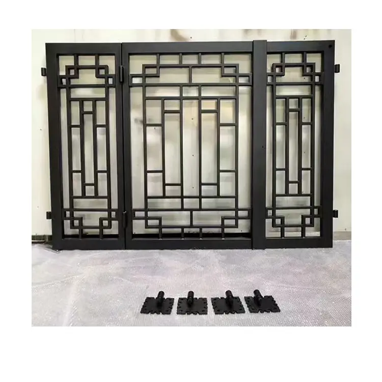 Ventanas de seguridad de acero con diseño de parrilla de ventana de hierro moderno de China