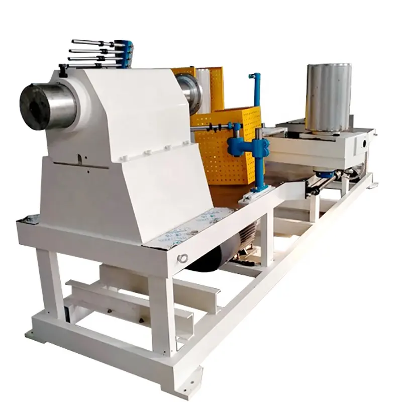 Automatic parallel paper tube making machine with on line cutting system