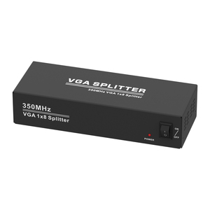 Divisor VGA de 8 puertos de 350MHz para 1 computadora 8 pantallas 1 entrada 8 salidas divisor VGA 1x8 Max 2560x1440