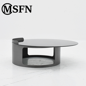 Modern Minimalist sanatsal vurgu merkezi masa fabrika doğrudan özelleştirilebilir cam Metal kahve veya ev kullanımı için çay masası - Product Image 2