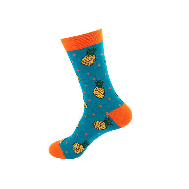 blue orange pineapple