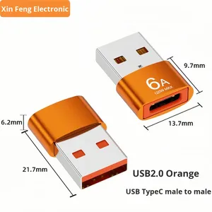 OTG tipo-C adattatore USB3.1 per telefoni cellulari tablet 6A USB caricabatterie OTP cavo dati PD nuovo adattatore connettori - Product Image 4