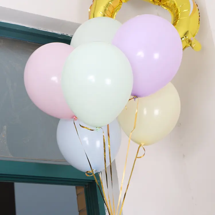 Ballons macaron en Latex 10 pouces, perles, décoration d'anniversaire, ballons de fête prénatale pour enfants, accessoires de mariage