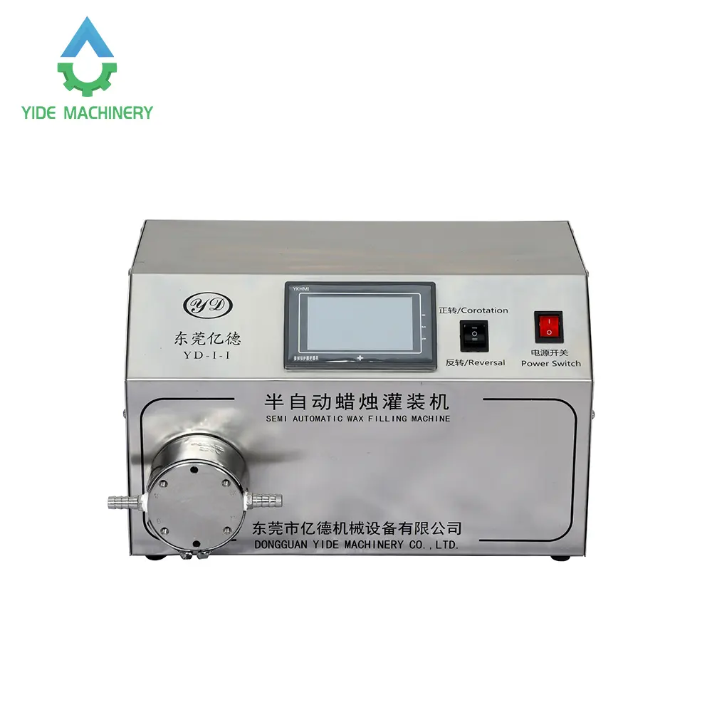 YD-I kokulu kavanoz mum balmumu dolum makinesi, pompa ekipmanları sıcak sıvı için soya parafin balmumu hindistan cevizi yağı dökün korozyon