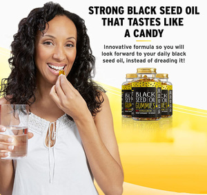 2025 OEM biểu tượng tùy chỉnh 2000mg phục vụ viên nang mềm Gel nigella sativa đen dầu hạt Gummies - Product Image 3