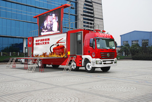 Interactive LED Display Fire Education Truck Multi-Scenario Multimedia Simulation System Special Transportation Vehicle