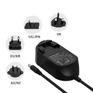 Enchufes intercambiables Adaptador de corriente para varios países 12V 4A Adaptador de pared KC 24V 2A Adaptador 24V 2A Fuente de alimentación 9V Tipo de salida - Product Image 1