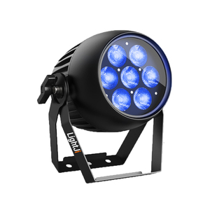 ACEPAR 7 IP65 7*18W RGBWA+UV 6IN1 <strong>LED</strong> PAR Light with OLED <strong>Display</strong> Aluminum Body Beam Effect White <strong>LED</strong> <strong>DMX</strong> <strong>Control</strong> Mode - Product Image 1