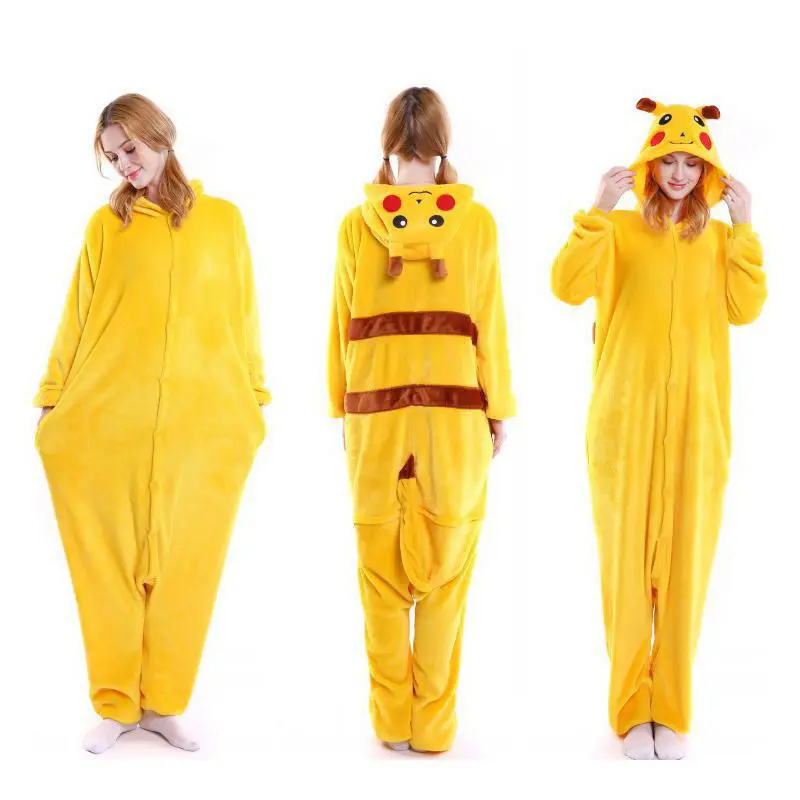 Robe de Costume en tissu polaire Pikachu mignon