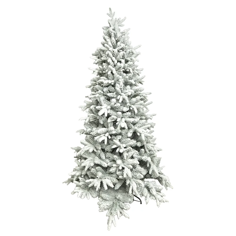 Vendita calda decorazione di qualità neve bianca albero di natale artificiale moderno Pe Pvc decorazioni di natale alberi