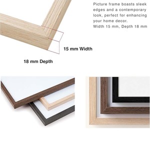 实心橡木相框天然橡木相框1件套，环保相框。 - Product Image 4