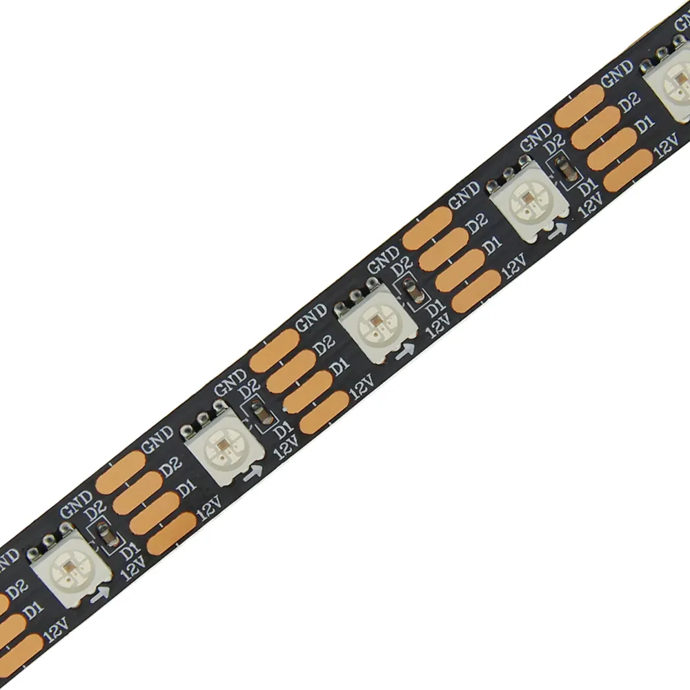 WS2811 WS2813 5050 Individueel Adresseerbare Rgb Led Strip Rgbw Ws2812B 30/60/72/96/144 Led Pixel Strip tape Licht Zwart Wit Pc