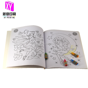 免费样品图画书蜡笔软封面着色书印刷儿童胶版印刷成人绘画书 - Product Image 3