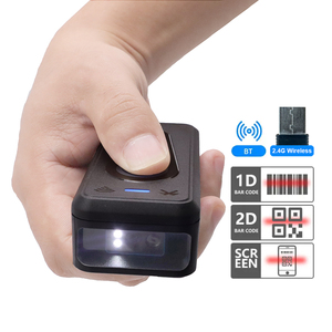 Código Qr portátil Escáner inalámbrico Bt Lector de código Qr 2d 1d Escáner de código de barras de mano Pistola de escaneo