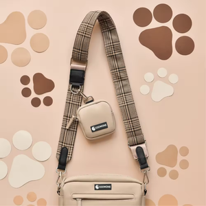 Tali anjing reflektif, 3 klip, kekang anjing reflektif, pegangan nyaman, hiasan kerah anjing dan tali tas - Product Image 3