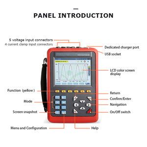 Máy phân tích chất lượng điện cầm tay kdzd5000 để phân tích hài hòa và giám sát tiêu thụ năng lượng trong các cơ sở công nghiệp - Product Image 2