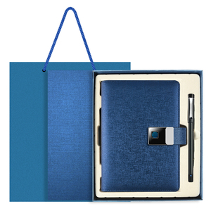 Promotional Gift Set New Design A5 PU Leather Digital Smart Reusable <strong>Notebook</strong> Fingerprint <strong>Lock</strong> <strong>Notepad</strong> - Product Image 1