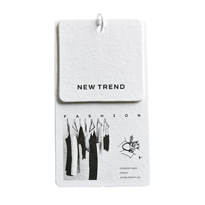 Diseño gratuito MOQ bajo Forma personalizada Diseño de papel Etiquetas colgantes de ropa para etiquetas de ropa privadas con etiquetas de bolsa de cuerda - Product Image 5