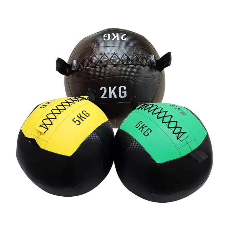 1-20 фунтов тренажерный зал для поднятия тяжестей упражнения прыгающий кожаный настенный мяч фитнес медицинский мяч
