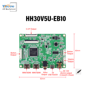 Pannello Display moduli LCD IPS schermo FHD 400 lit luminosità eDP 30 pin corrispondente scheda driver e pannello touch (opzionale) - Product Image 3