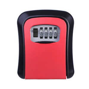 Cheapest Discount Full ABS Plastic Key Lock Box 4 Digits Combination Wall <strong>Mount</strong> Key Safe <strong>Hide</strong> Outside with Resettable Code - Product Image 4