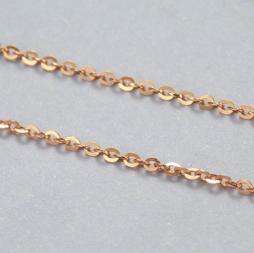 C1003 oval chain - Rose Gold