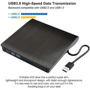 USB 3.0超薄外部DVD RW光盘刻录机驱动器刻录机阅读器播放器光盘驱动器笔记本电脑dvd刻录机 - Product Image 3