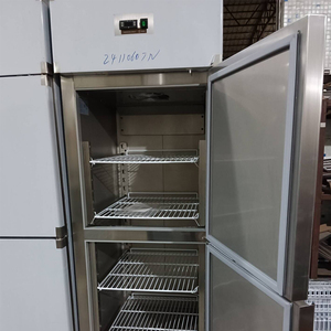 Raffreddamento diretto in acciaio inox cucina frigorifero con porta singola nuova condizione di funzionamento come un refrigeratore congelatore per la visualizzazione - Product Image 5