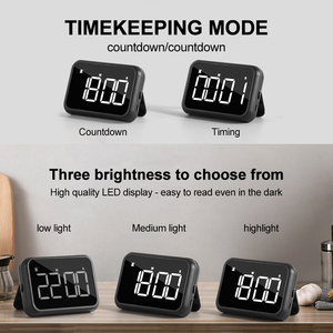 Grande schermo LCD digitale da cucina Timer per la cottura doccia studio cronometro LED contro allarme ricordare manuale strumenti elettronici Timer - Product Image 6