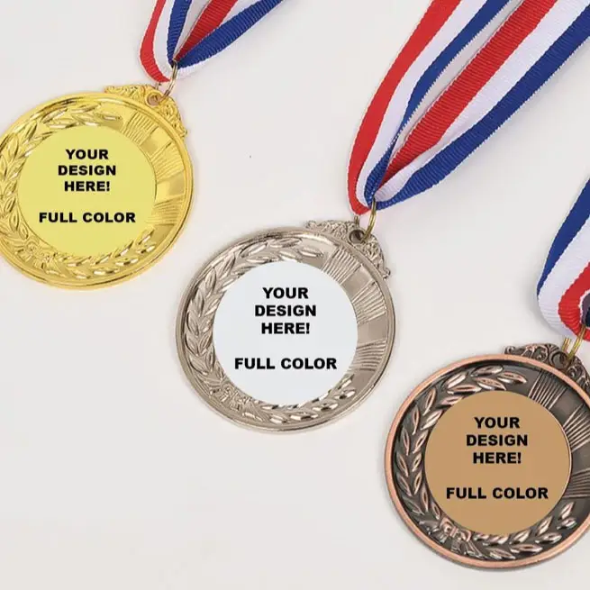 Großhandel europäischen und amerikanischen Spielstil Mode einfache Metall medaille Fußball Sport Spiel Preis Zink legierung Medaille