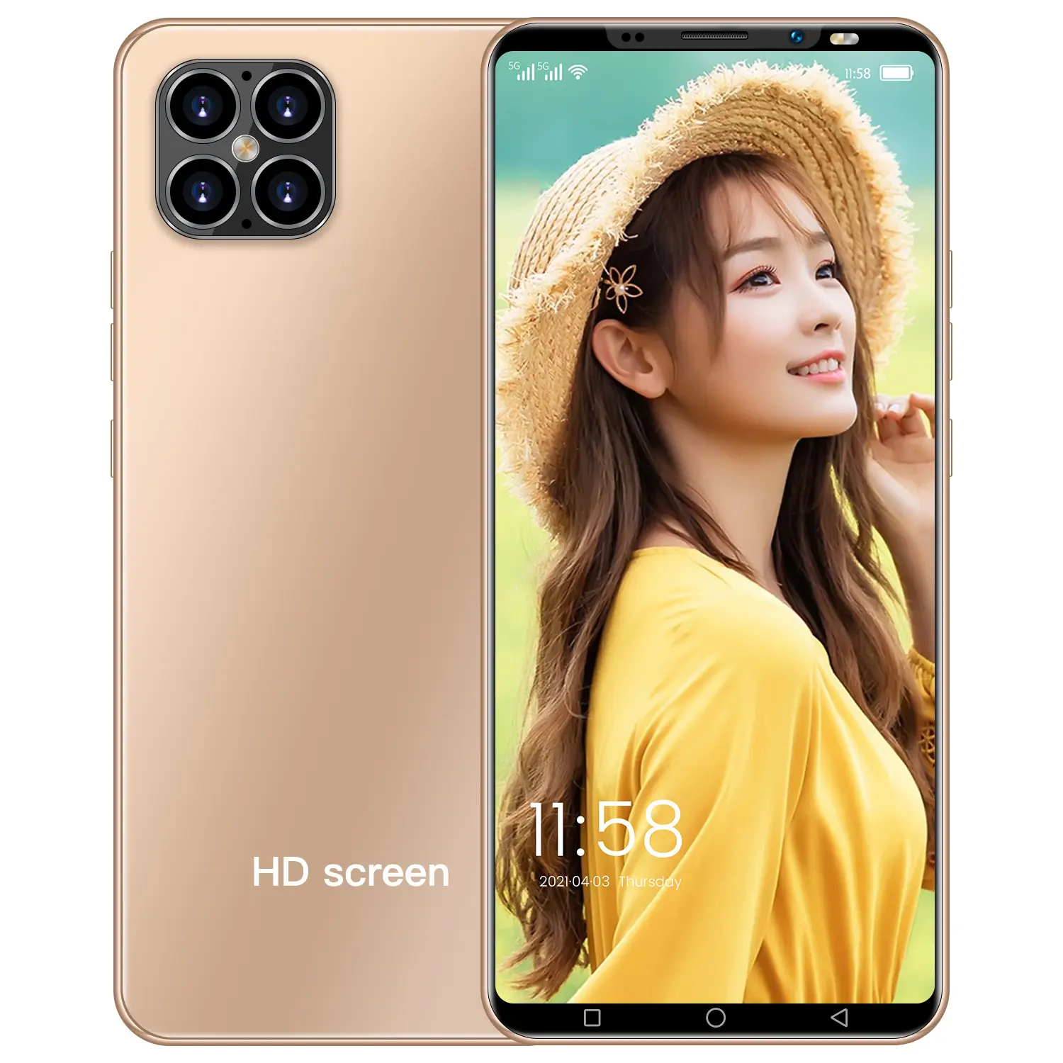 ใหม่ราคาต่ำ Ip12pro HD 5.1นิ้วเต็มหน้าจอโทรศัพท์มือถืออีคอมเมิร์ซราคาถูกโทรศัพท์สมาร์ททำในประเทศจีน