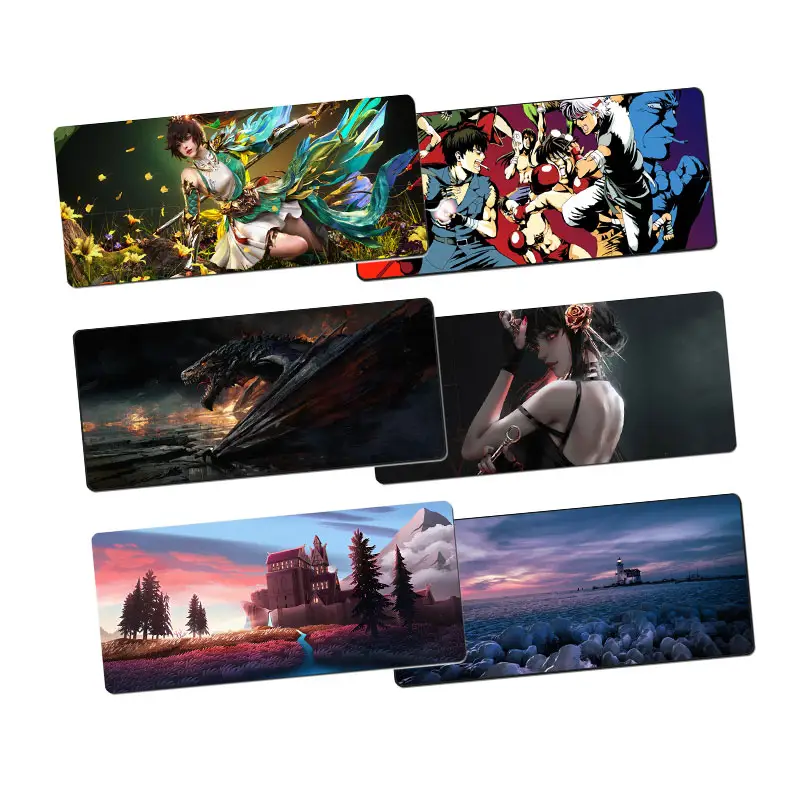 Anime Card Game Pad Muismatten Natuurlijke Rubber Games Spelen Mat Sublimatie Printproces Milieuvriendelijke Gaming Office Muismat