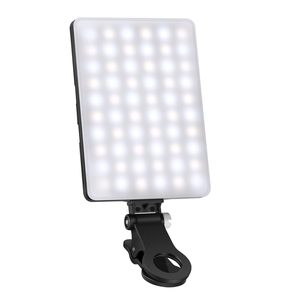 Yüksek güç 60 LED 2000mAh şarj edilebilir CRI 95 3 işık modları Tablet selfi ışığı için selfi ışığı taşınabilir klip - Product Image 1