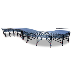 Factory Hot Sale Rubber-coated Anti-slip V Belt Roller <strong>Conveyor</strong> Line Customized Retractable Roller <strong>Conveyor</strong> for Boxes <strong>Unloading</strong> - Product Image 3