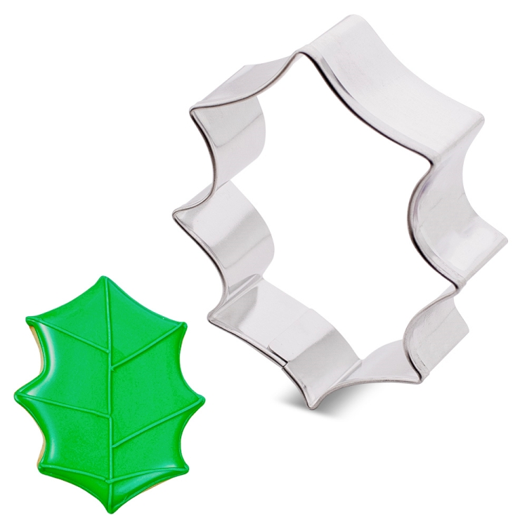 Cortador de la galleta de la hoja del Holly