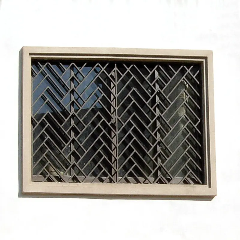 Diseño de parrilla de ventana de hierro simple para ventana corredera barra de acero de hierro para parrilla de ventana