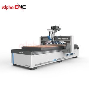 Альфа ATC 1325 CNC маршрутизатор, высокоточный станок для деревообработки с вакуумным столом и автоматическим сменщиком инструмента, маршрутизатор CNC - Product Image 4