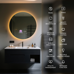 <strong>Smart</strong> Touch Control Interactive Android System <strong>Smart</strong> <strong>Mirror</strong> with Bluetooth Speakers for Bathroom <strong>Mirror</strong>