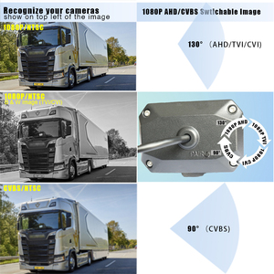 7'' AHD <strong>Backup</strong> <strong>Camera</strong> Kit <strong>with</strong> 1080P AHD or CVBS Switchable <strong>Backup</strong> <strong>Camera</strong> and IP69K 7'' Metal Waterproof Car Monitor - Product Image 3