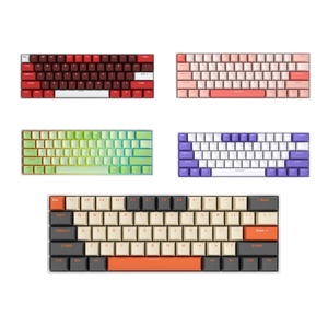 Mini teclado inalámbrico RGB con diseño 60% Teclado de estilo mecánico para juegos para Tablet PC Retroiluminación RGB - Product Image 6