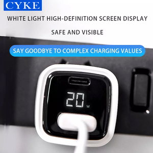 CYKE ที่ชาร์จโทรศัพท์มือถือรุ่น Mini Qc 3.0 33W,พร้อมจอแสดงผล Led Usb Type C Pd 3.0ชาร์จเร็ว K02 - Product Image 3