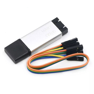 Aluminium gehäuse CP2102 USB zu TTL Serielles Modul STC Downloader Firmware Upgrade Board UART Converter für die MCU-Programmierung - Product Image 2