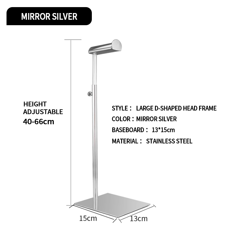 Large A Head - Mirror Silver